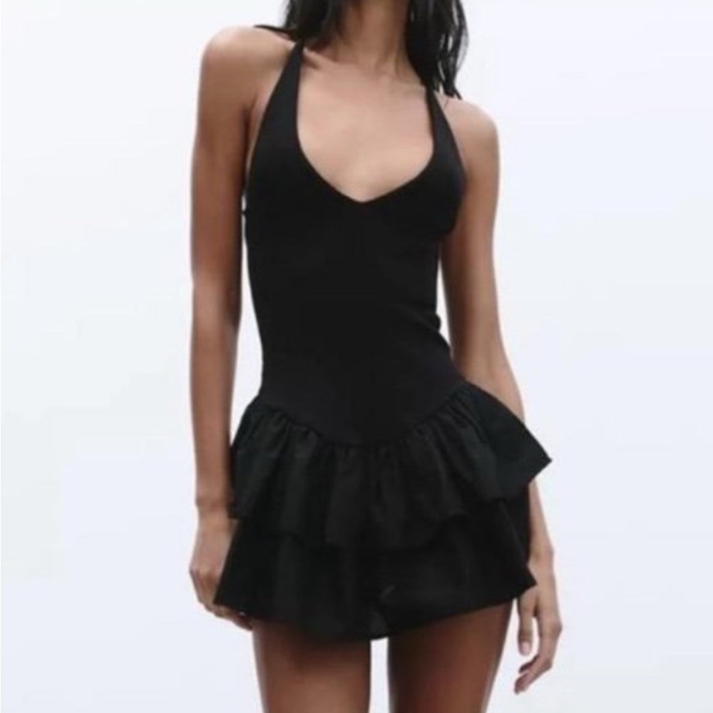 ZARA NWT COMBINATION HALTER
DRESS